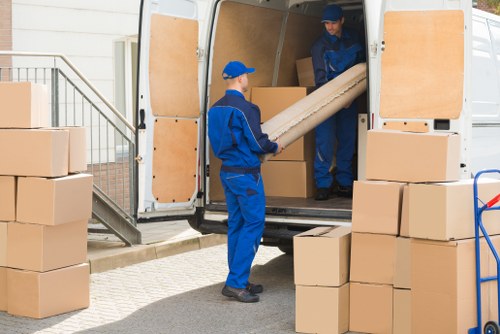 Moving team helping with a residential relocation in Stockwell