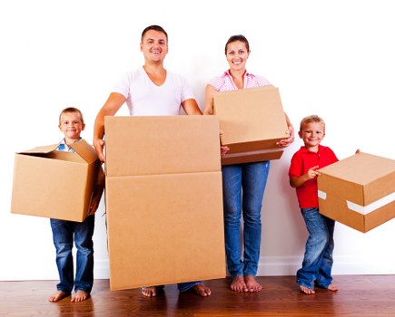 Moving van service for a residential move in Stockwell