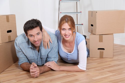 Removal van for residential and office moves in Stockwell