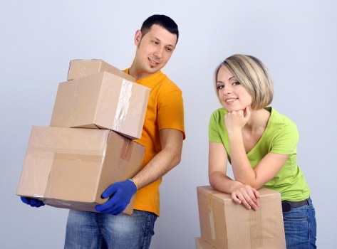 Customer reviewing a moving service booking and quotation
