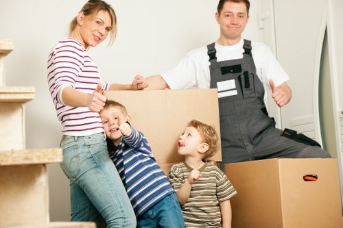 Stockwell movers unloading items safely with trained staff